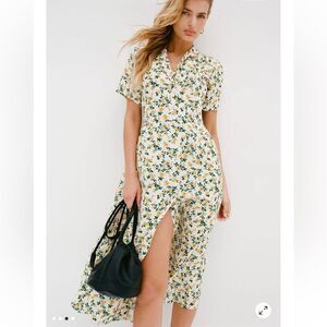 UO Mila Midi Shirt Dress size small